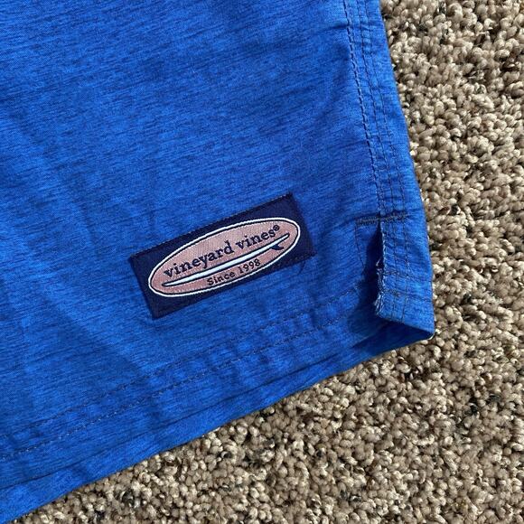 Vineyard Vines Swim Shorts Mens Large Blue Beach Board Trunks Printed - Picture 3 of 6